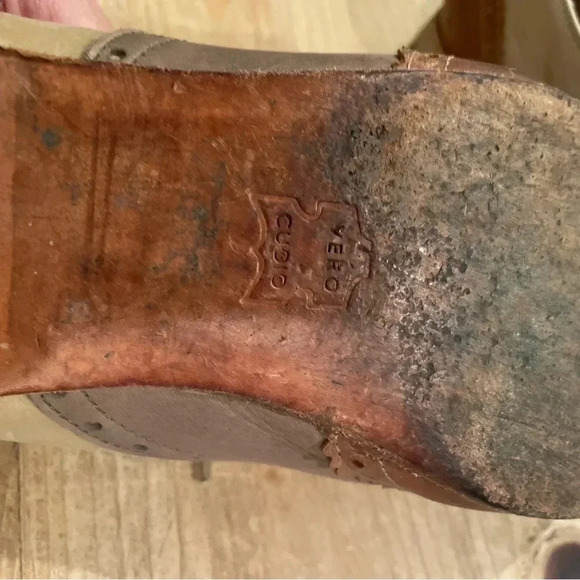 Vero Cuoio Italian Leather Lace-up Old School Baroque Oxfords Old Money 9 - Picture 6 of 7